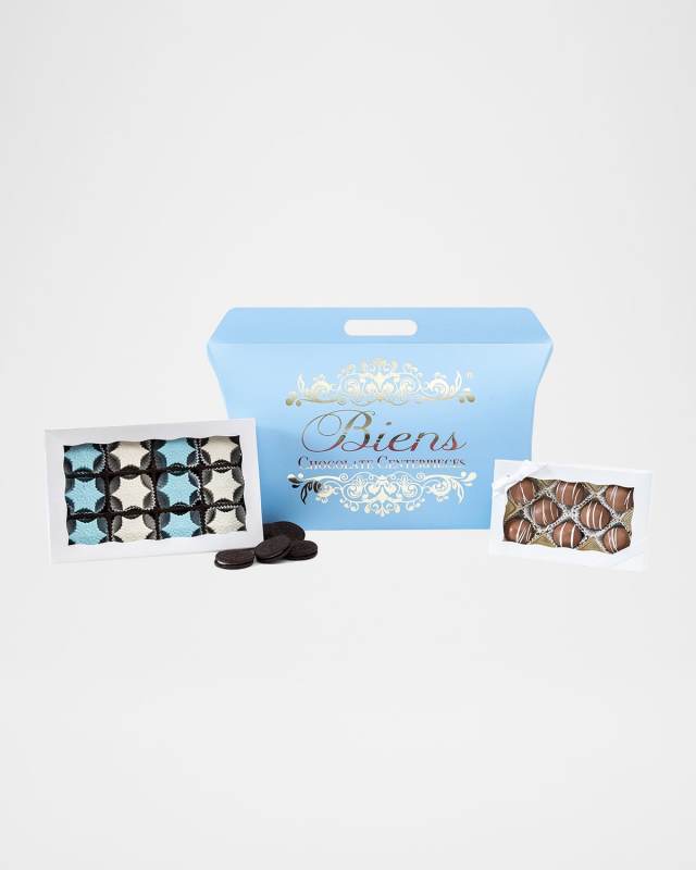 Snowflake Mini Custom Sandwich Cookie & Bien Tote Box